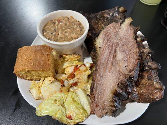 BBQ Any 2 Item Combo Platter (Brisket and Ribs Combo)