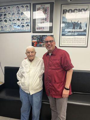 Mr. Lester turned 100 years old in September. I'm proud and honored to be able to cut his hair.He served in war world 2