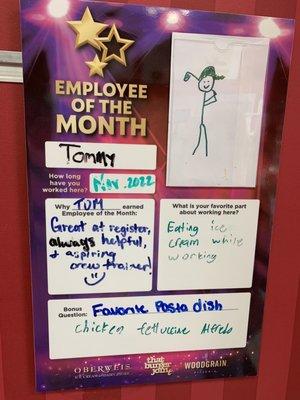 Employee of the month