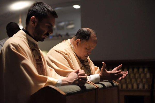 Monsignor Eddie Tolentino and Father Alberto Biondi