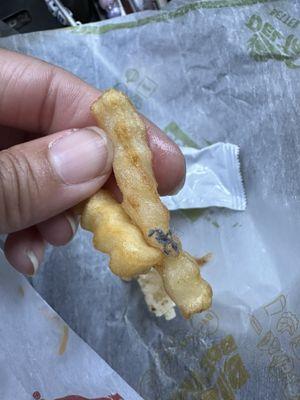 Lots of lint / fuzz/ dirt on my fries