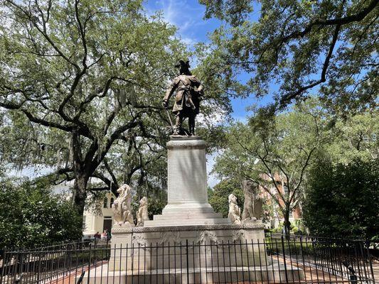 The Oglethorpe statue