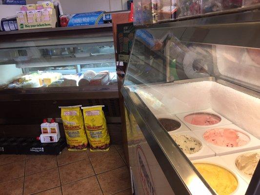 Deli and ice cream.