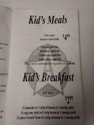 Kid's Meals