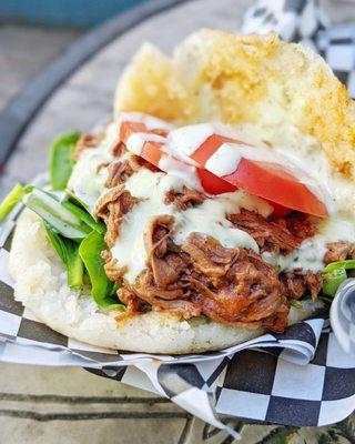 Queen Beef Arepa - IG: @barriegudfood