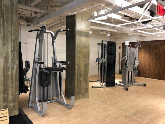 Weight lifting area