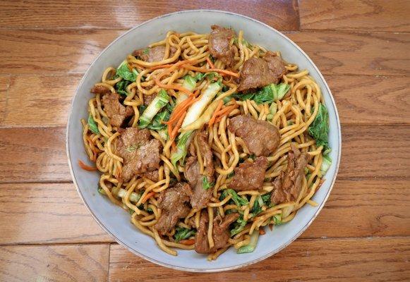 Beef lo mein - good