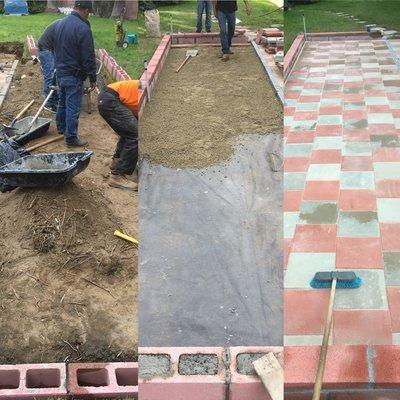 Before/During/After Pavers