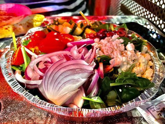 Greek salad - good size for 2 people