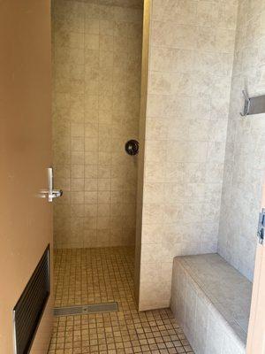 Clean shower area