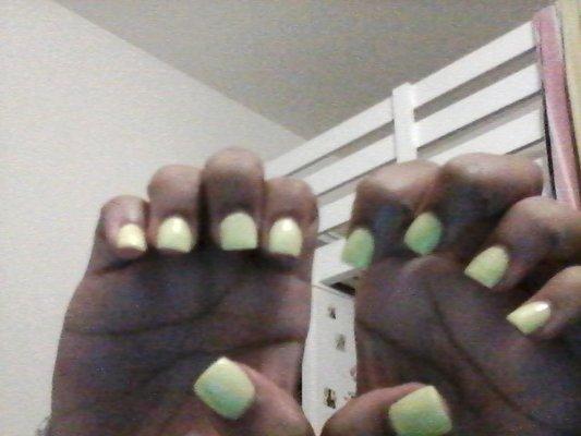 got my nails done yesterday 3/14/20 what can i say i love them they are perfect no flaws.