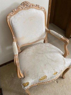 It is a captains chair that I'd like to get reupholstered. Could you give me an estimate? 503-260-3000-Robert