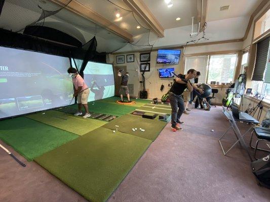 Indoor golf training