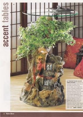 bonsai forest fountain table-$299.95