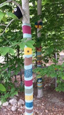 Trees with sweaters too!