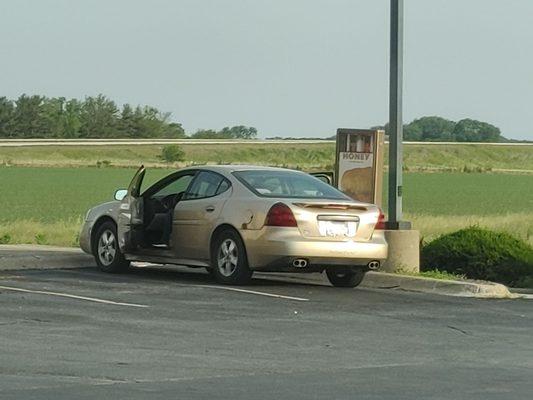 Smoke Break. Only Car. 7am