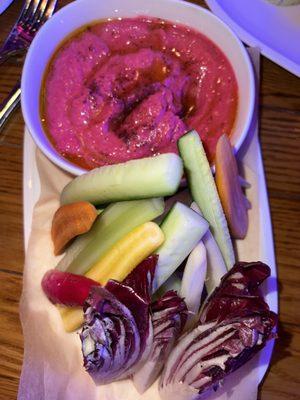 Beet hummus