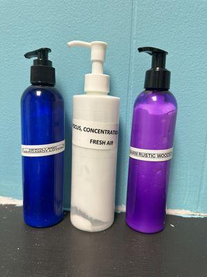 Different kinds and sizes of lotion.