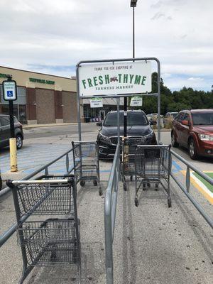 Not sure why every store doesn't do this to keep the car corral tidy