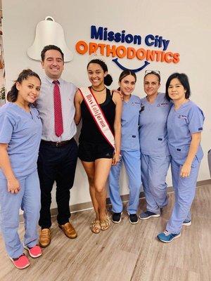 Posing with Kalyn, the 2019 National American Miss California Teen.