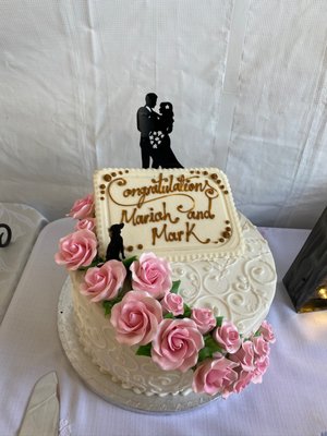 Wedding cake from Spinelli's