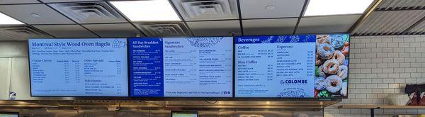 Menu board