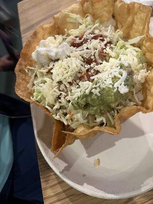 Chile Verde taco salad