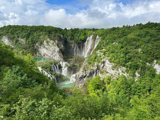 Plitvice Lakes. So beautiful it felt fake