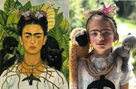 FRIDA KAHLO portrait. One of the activities we did during our Music & Art Online Summer 2020.