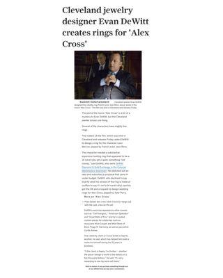 Designed Rings for Alex Cross movie