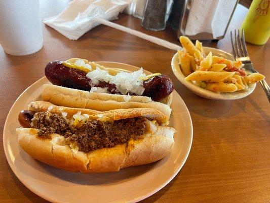 The Joey Dog New York Hot Sausage Italian Pasta Salad