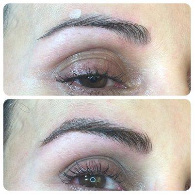 Partial microblading