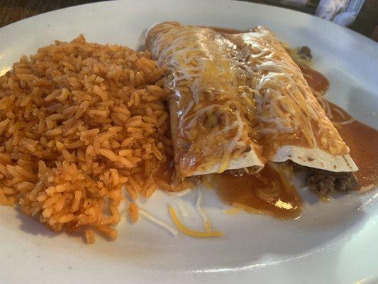 Kids enchilada dinner, this was very flavorful and so delicious!!