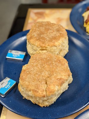 These are their sweet biscuits and it was about the size of my fist, which is a pretty good size.