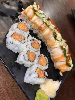 Spicy Salmon Roll and the "Oh my God" Roll