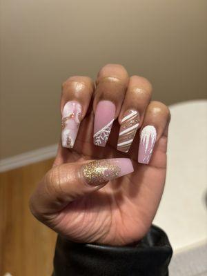 Acrylic Full Set with design