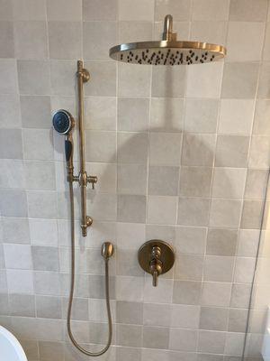 Tile, shower installation