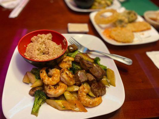 Hibachi steak and shrimp