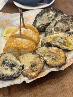 Chargrilled oysters