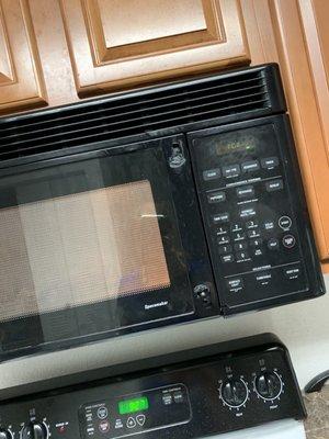 Broken microwave