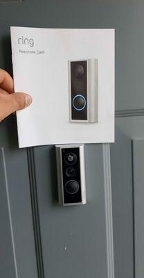 Ring peephole camera installations available