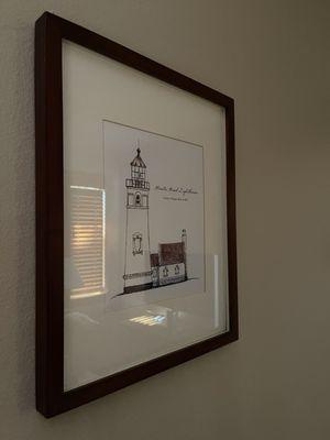 Heceta Head Lighthouse framed artwork @ Lighthouse Inn.