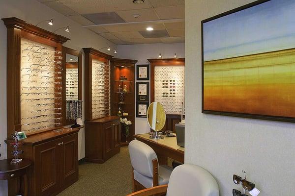 The glasses shop at Fremont Eye Care Physicians