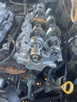 We rebuild the cylinder head