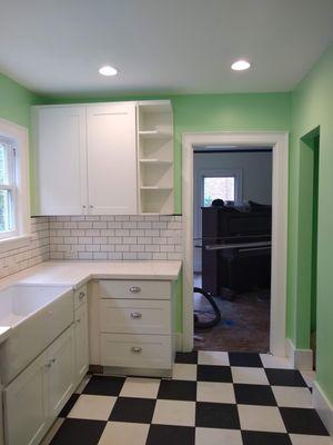 Freshly renovated kitchen.