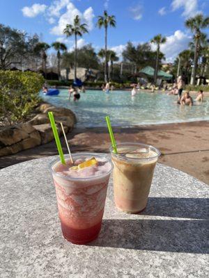 Berry Froze and Caribbean Colada