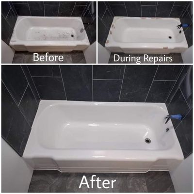 Bathtub repair and refinish