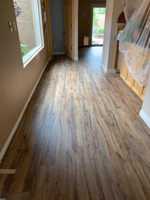 Vinyl Flooring in hallway