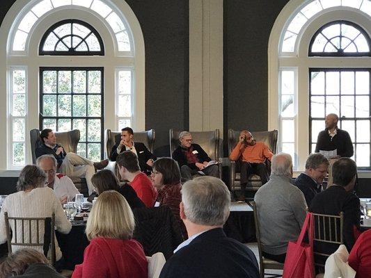 2017 UofL Alumni's Bracketology event -- speaking panel included Denny Crum, Darrell Griffith and Luke Hancock!