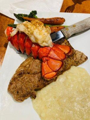 Surf and turf plate